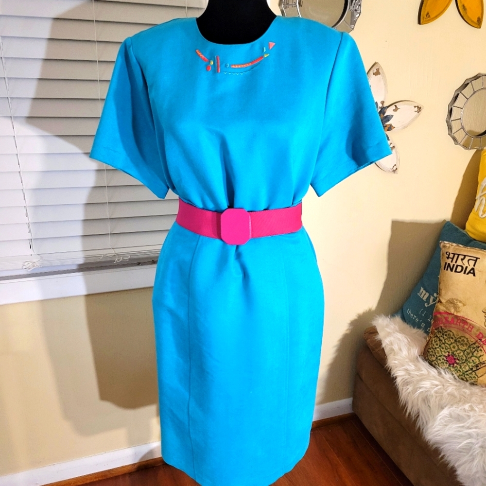 Vintage Turquoise 2piece skirt set